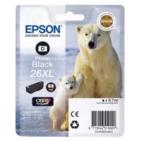 <span>EPSON</span> 26XL C13T26314010 Yüksek Kapasiteli Orjinal  Foto Siyah Kartuş 400 Sayfa