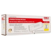 <span>OKI</span> C5850 43865741 Orjinal Sarı  Lazer Toner 6.000 Sayfa