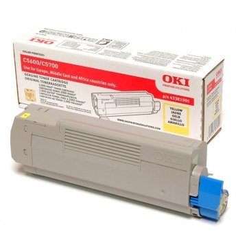 OKI C5600 43381921 Orjinal Sarı Lazer Toner 2.000 Sayfa