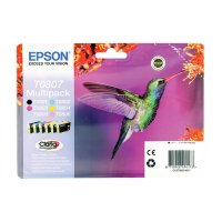 <span>EPSON</span> T0807 C13T08074011 Orjinal 6 Ayrı Renk Kartuş 6 LI PAKET